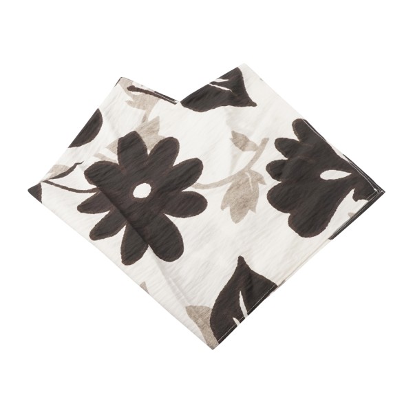 I'm Brian - Foulard beige a fantasia larga in cotone per uomo | fu3756 beige
