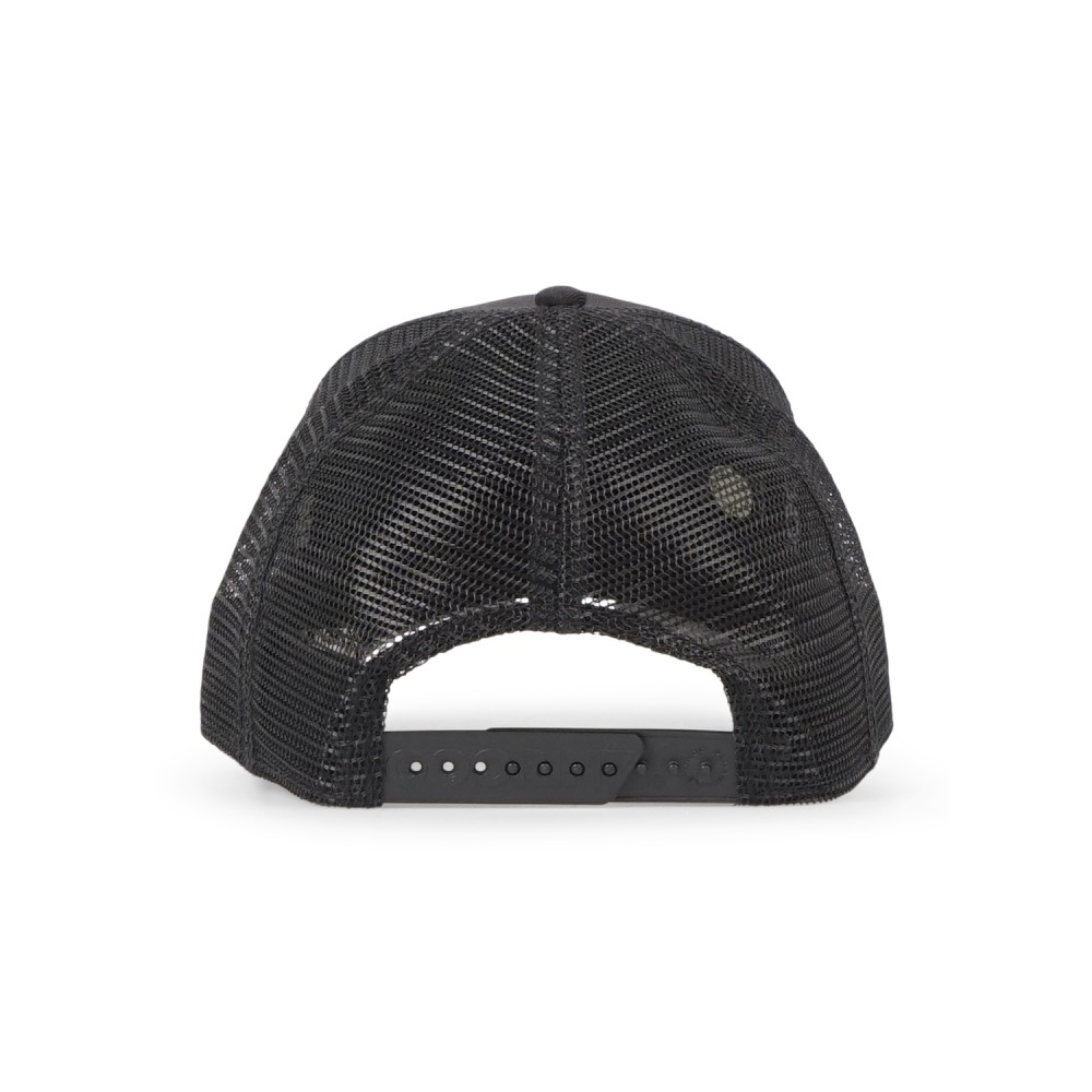 Goorin Bros. - Cappello nero con visiera e retro in retina con patch Wise Ass
