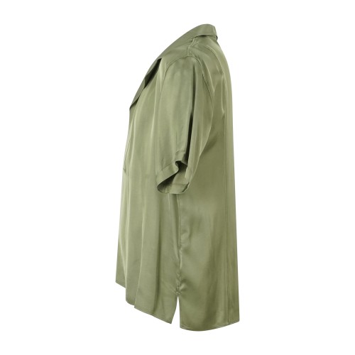 Marsem - Camicia verde manica corta senza bottoni per uomo | c064ss26 t213 2