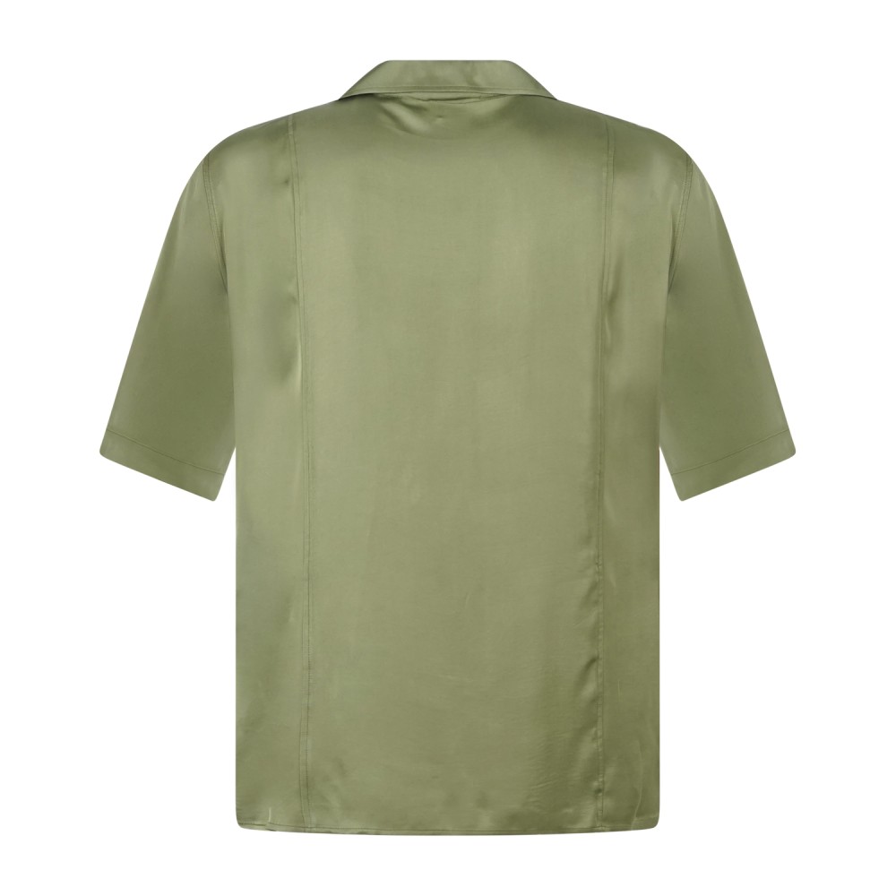 Marsem - Camicia verde manica corta senza bottoni per uomo | c064ss26 t213