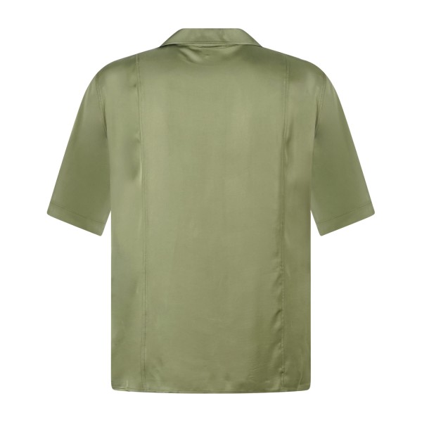 Marsem - Camicia verde manica corta senza bottoni per uomo | c064ss26 t213
