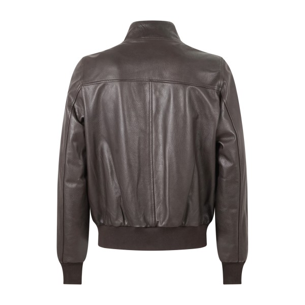 Roy Roger's - Giubbotto marrone New Barracuda in pelle per uomo |