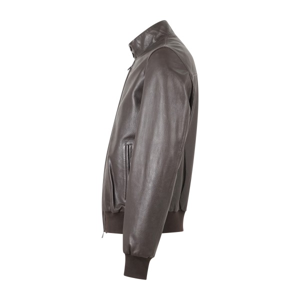 Roy Roger's - Giubbotto marrone New Barracuda in pelle per uomo |