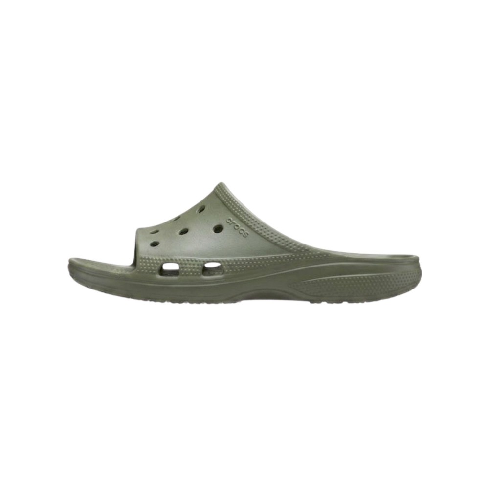 Crocs - Sandali verde Saturday Slide M con monofascia a buchi per uomo |
