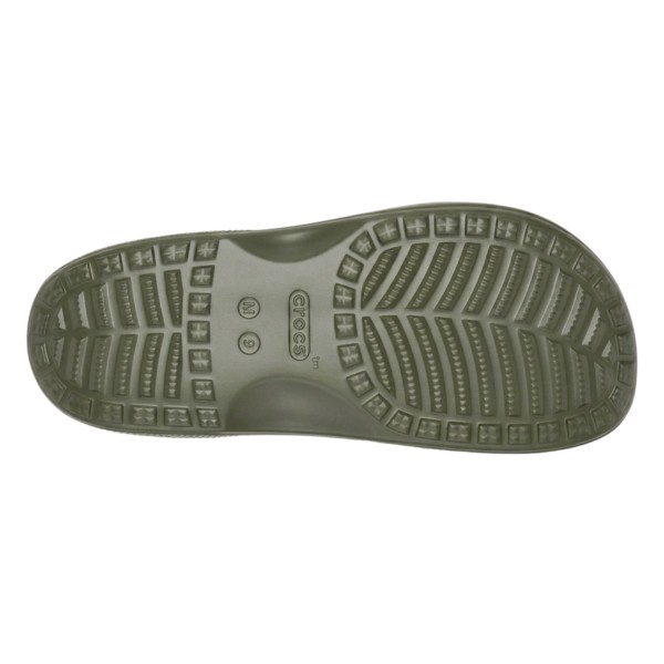 Crocs - Sandali verde Saturday Slide M con monofascia a buchi per uomo |