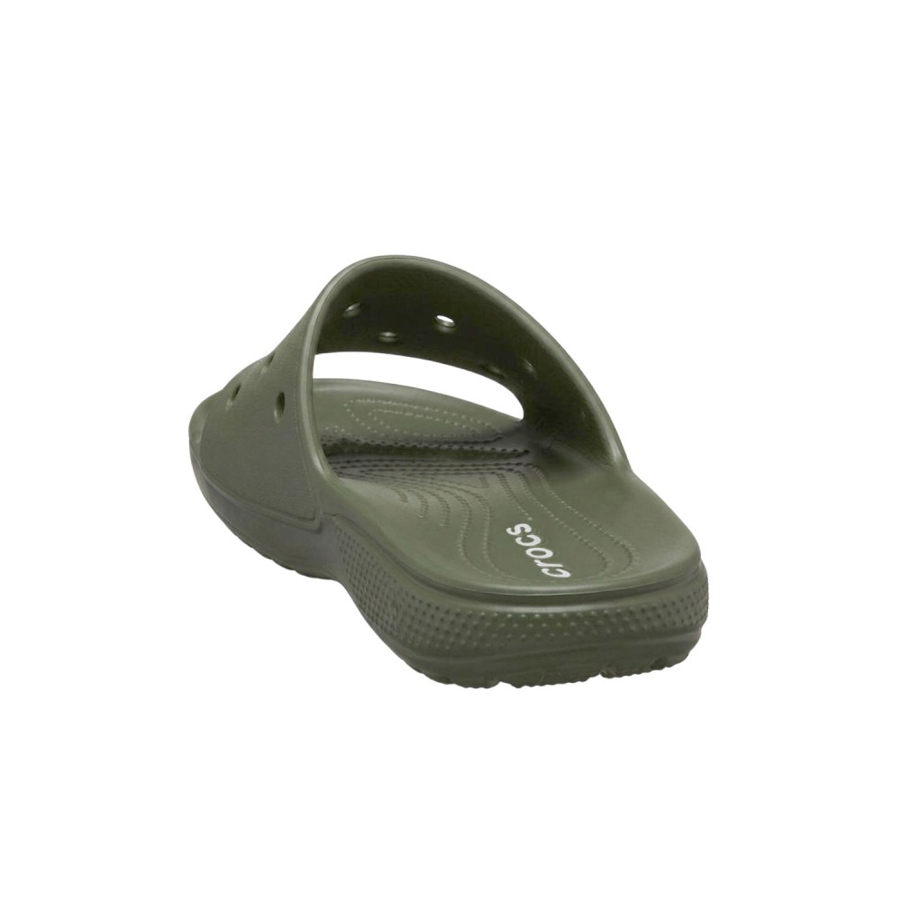 Crocs - Sandali verde Saturday Slide M con monofascia a buchi per uomo |