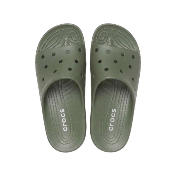 Crocs - Sandali verde Saturday Slide M con monofascia a buchi per uomo |