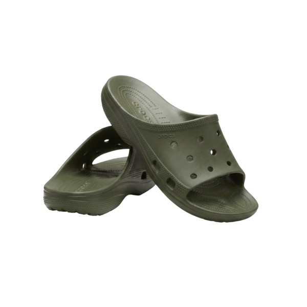 Crocs - Sandali verde Saturday Slide M con monofascia a buchi per uomo |