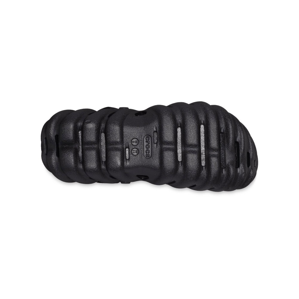 Crocs - Sandali neri Echo Clog con cinturino al tallone per uomo | cr207937-001