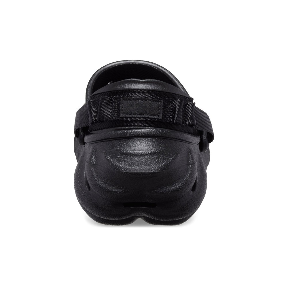 Crocs - Sandali neri Echo Clog con cinturino al tallone per uomo | cr207937-001