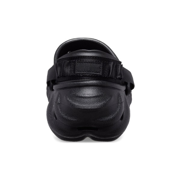 Crocs - Sandali neri Echo Clog con cinturino al tallone per uomo | cr207937-001