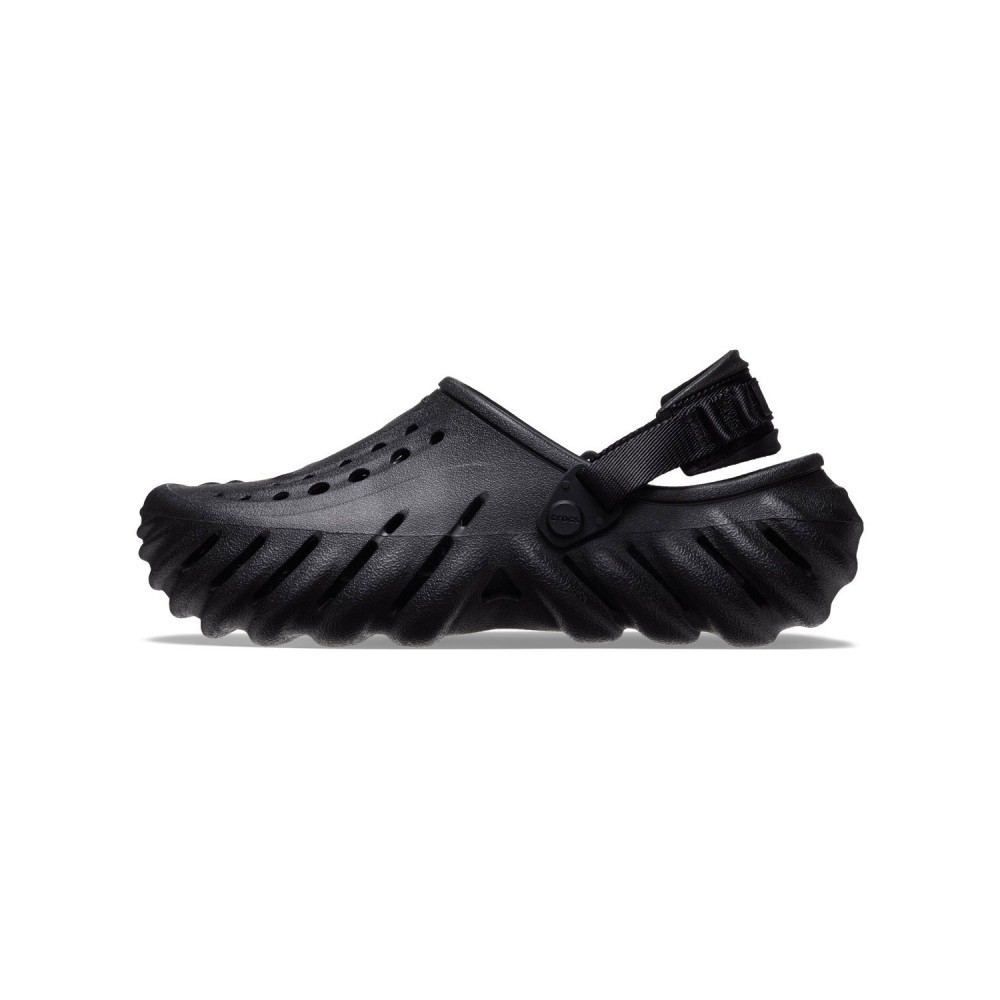 Crocs - Sandali neri Echo Clog con cinturino al tallone per uomo | cr207937-001