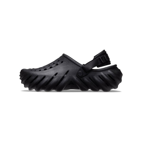 Crocs - Sandali neri Echo Clog con cinturino al tallone per uomo | cr207937-001