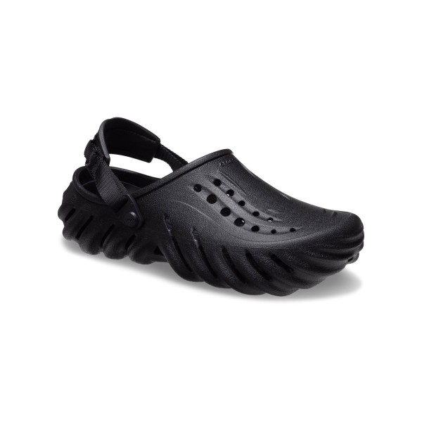 Crocs - Sandali neri Echo Clog con cinturino al tallone per uomo | cr207937-001
