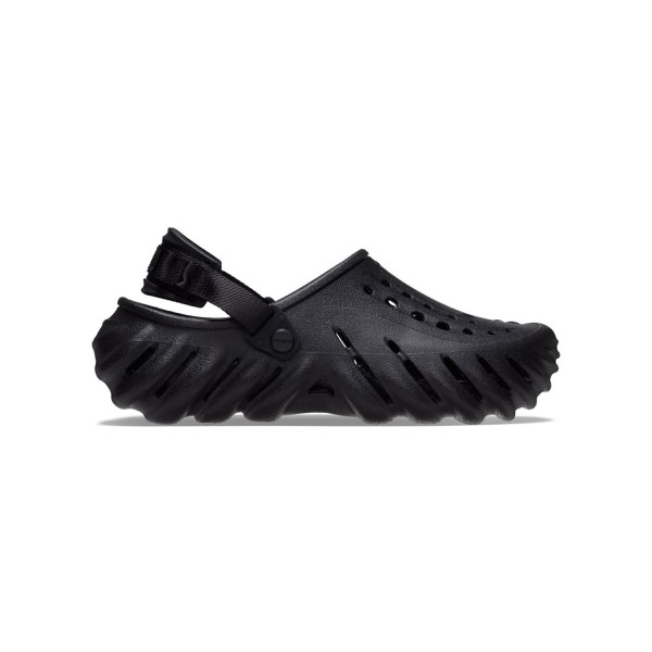 Crocs - Sandali neri Echo Clog con cinturino al tallone per uomo | cr207937-001