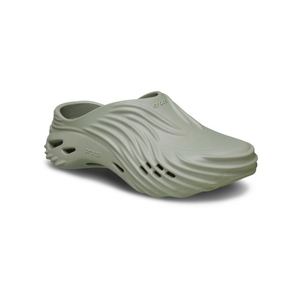 Crocs - Sandali grigio Echo Wave scanalature e texture ispirate al digitale per
