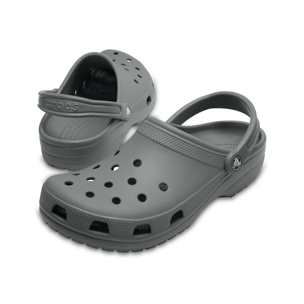 Crocs - Sandali grigi Classic Sabot U roomy Fit per uomo | cr10001-0da slate