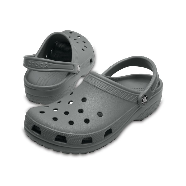 Crocs - Sandali grigi Classic Sabot U roomy Fit per uomo | cr10001-0da slate