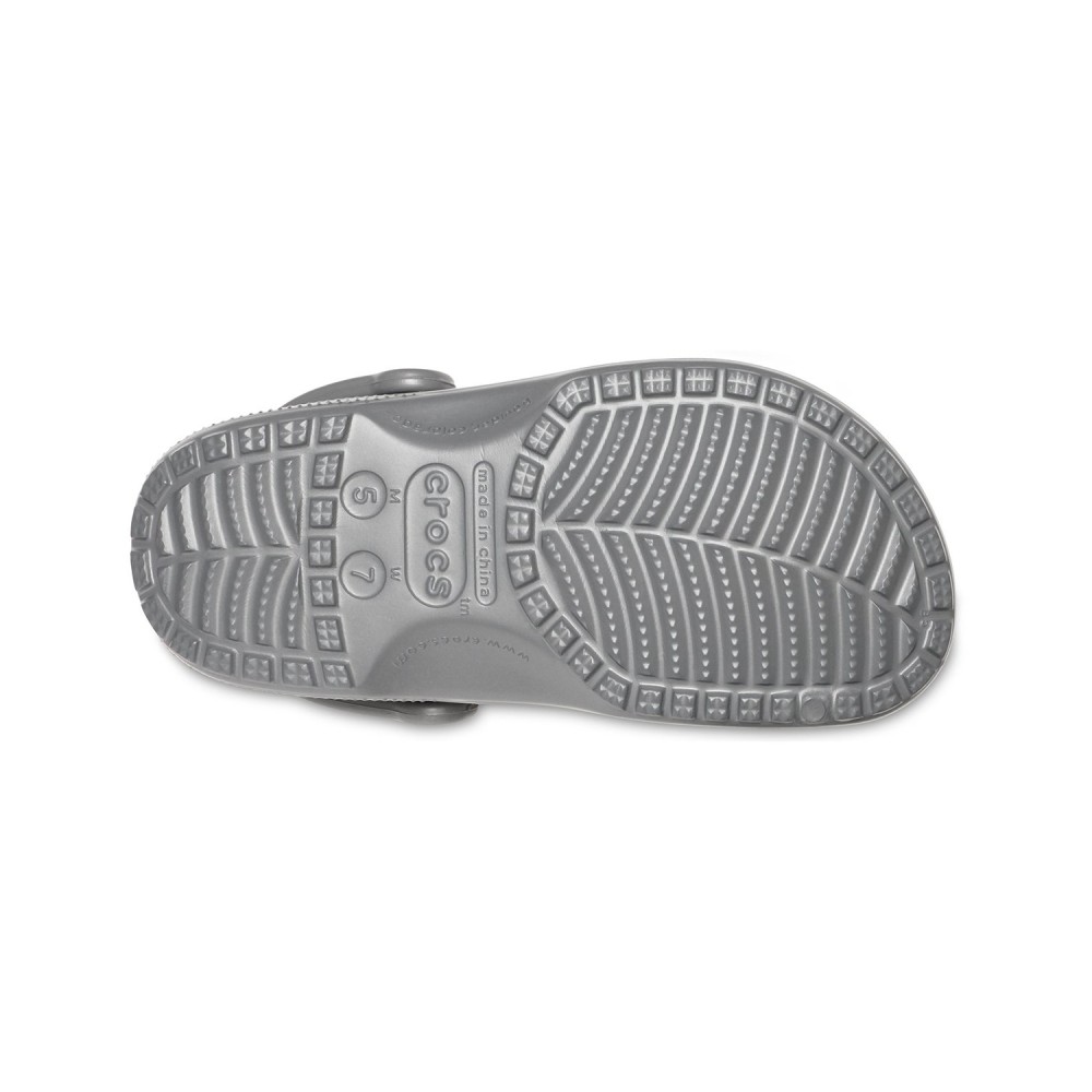 Crocs - Sandali grigi Classic Sabot U roomy Fit per uomo | cr10001-0da slate
