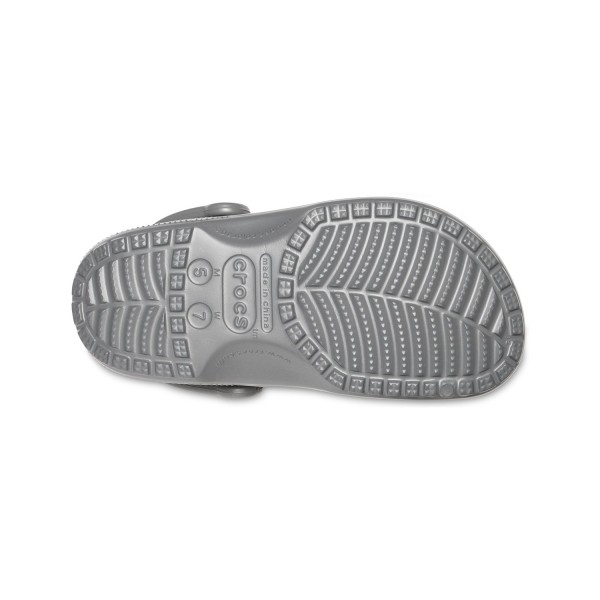 Crocs - Sandali grigi Classic Sabot U roomy Fit per uomo | cr10001-0da slate