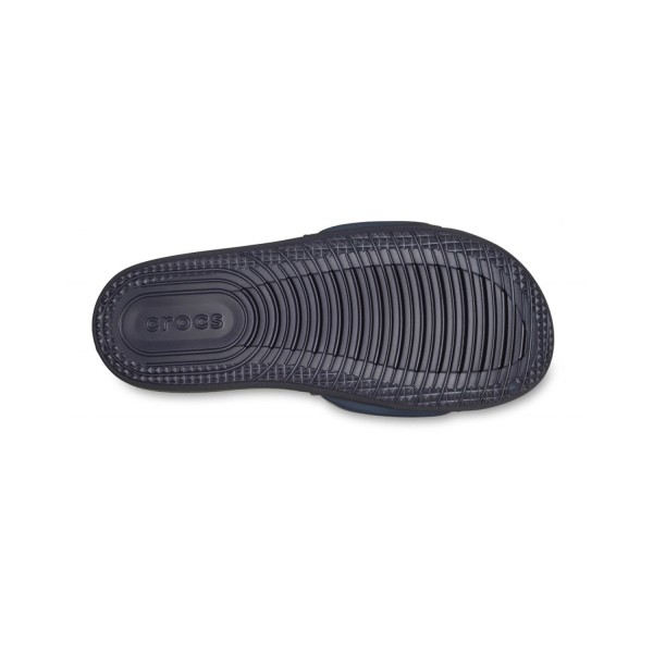 Crocs - Sandali blu Crocs All Day Slide con logo a rilievo sul fronte per uomo