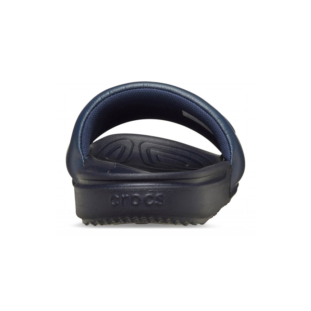 Crocs - Sandali blu Crocs All Day Slide con logo a rilievo sul fronte per uomo
