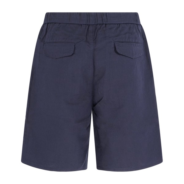 Sun68 - Bermuda blu in lino e cotone con coulisse in vita per uomo | b35110