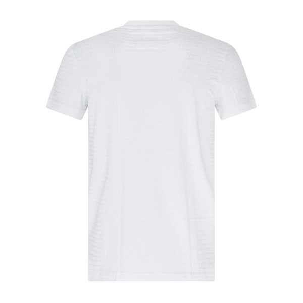 Dsquared2 - T-shirt bianca manica corta con stampa logo allover per uomo |