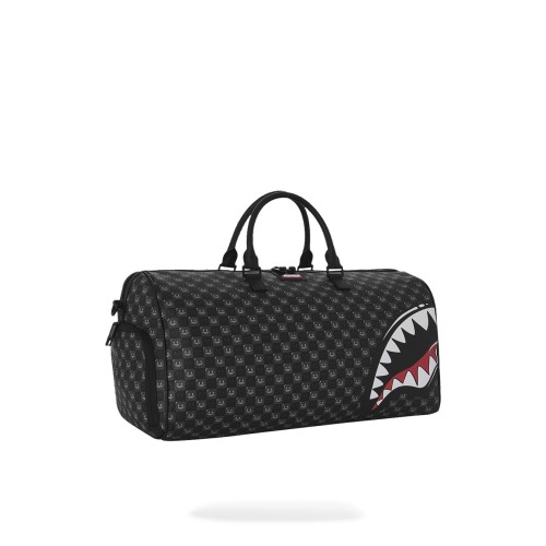 Sprayground - Borsone nero sharks in paris wtf bubbly black check duffle per 2