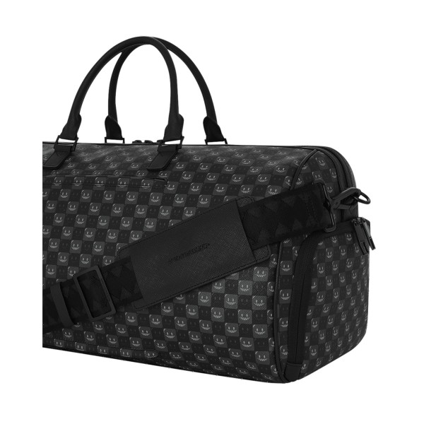 Sprayground - Borsone nero sharks in paris wtf bubbly black check duffle per