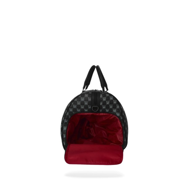 Sprayground - Borsone nero sharks in paris wtf bubbly black check duffle per