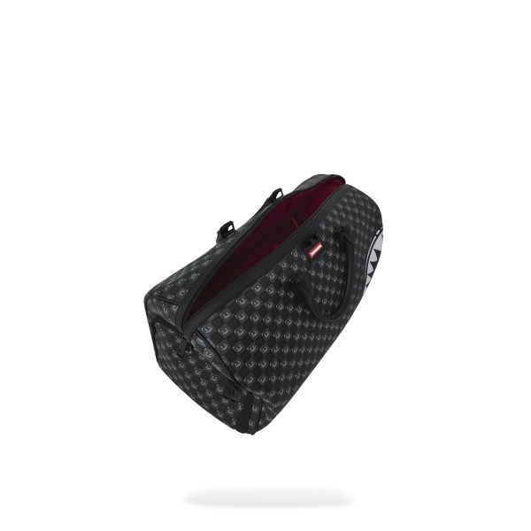 Sprayground - Borsone nero sharks in paris wtf bubbly black check duffle per
