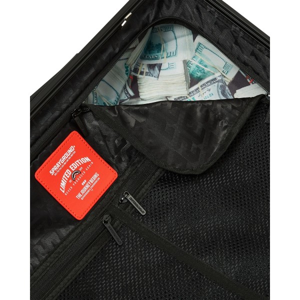 Sprayground - Valigia marrone sharks in paris wtf bubble brown check per uomo |