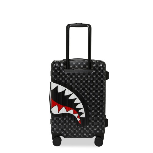 Sprayground - Valigia nera sharks in paris wtf bubbly black check per uomo | 2
