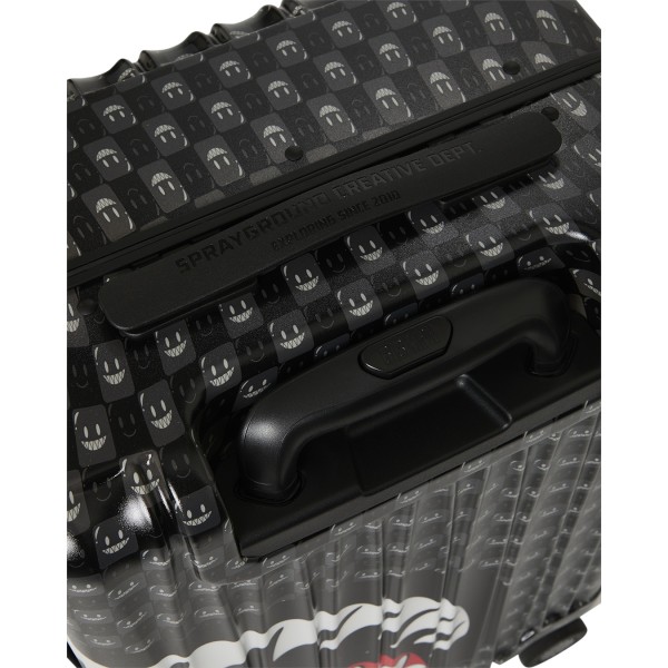 Sprayground - Valigia nera sharks in paris wtf bubbly black check per uomo |