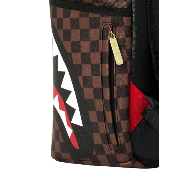 Sprayground - Zaino marrone sharks in paris gold drip per uomo | 910b9250nsz