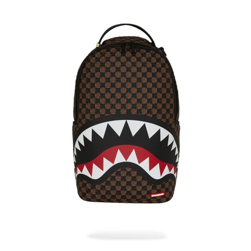 Sprayground - Zaino marrone sharks in paris pyramid backpack per uomo |
