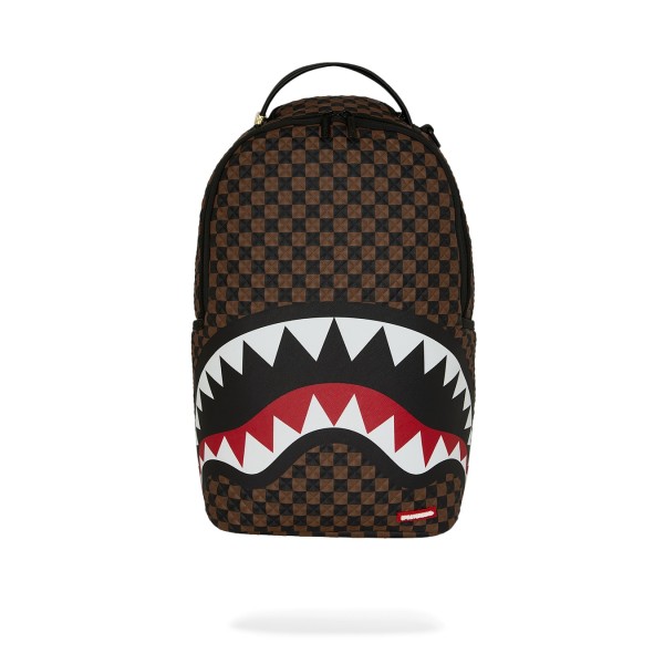 Sprayground - Zaino marrone sharks in paris pyramid backpack per uomo |