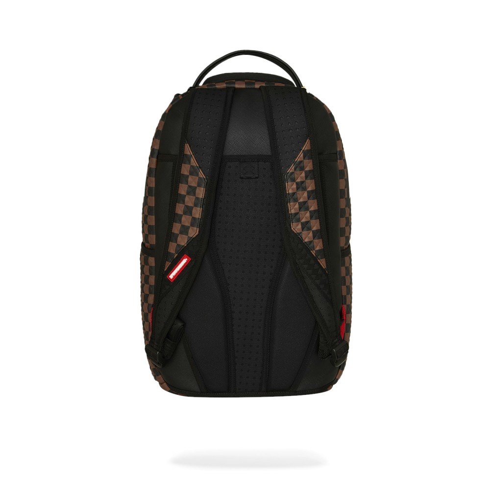 Sprayground - Zaino marrone sharks in paris pyramid backpack per uomo |