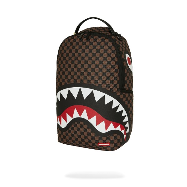 Sprayground - Zaino marrone sharks in paris pyramid backpack per uomo |
