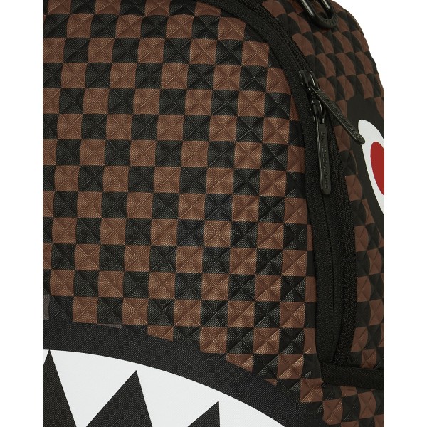 Sprayground - Zaino marrone sharks in paris pyramid backpack per uomo |