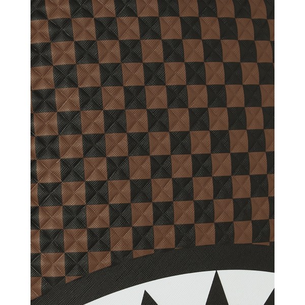 Sprayground - Zaino marrone sharks in paris pyramid backpack per uomo |