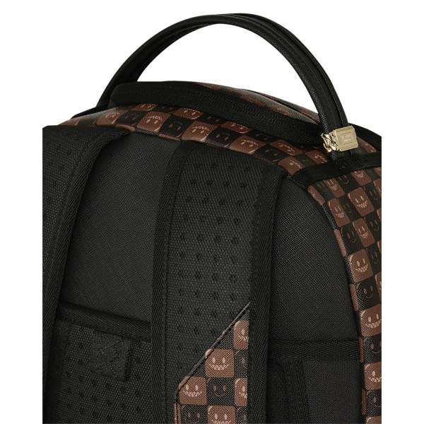 Sprayground - Zaino marrone sharks in paris wtf bubble brown check per uomo |