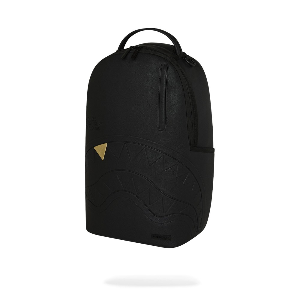 Sprayground - Zaino nero blacked out embossed gold tooth per uomo | 910b9325nsz