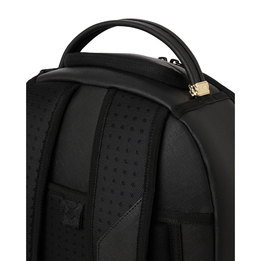 Sprayground - Zaino nero blacked out embossed gold tooth per uomo | 910b9325nsz