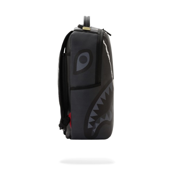 Sprayground - Zaino nero center rip revealing gray check per uomo | 910b8502nsz