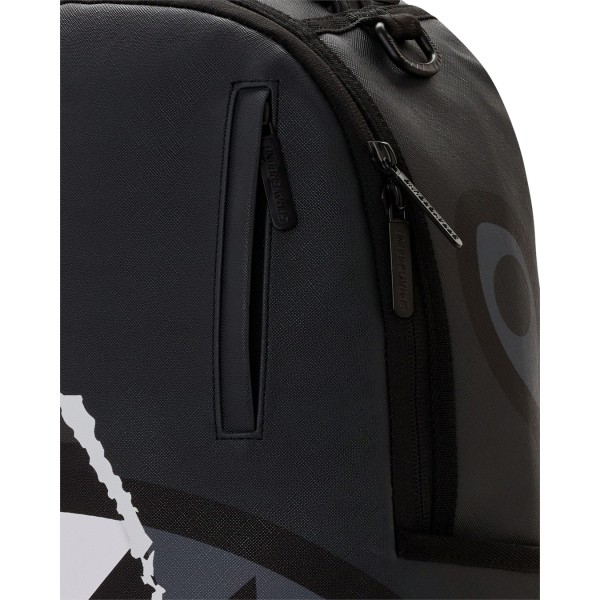 Sprayground - Zaino nero center rip revealing gray check per uomo | 910b8502nsz