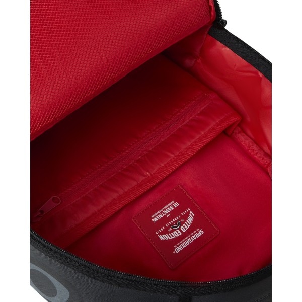 Sprayground - Zaino nero center rip revealing gray check per uomo | 910b8502nsz