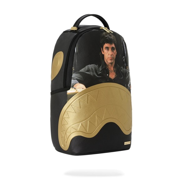 Sprayground - Zaino nero scarface gold embossed per uomo | 910b9555nsz nero