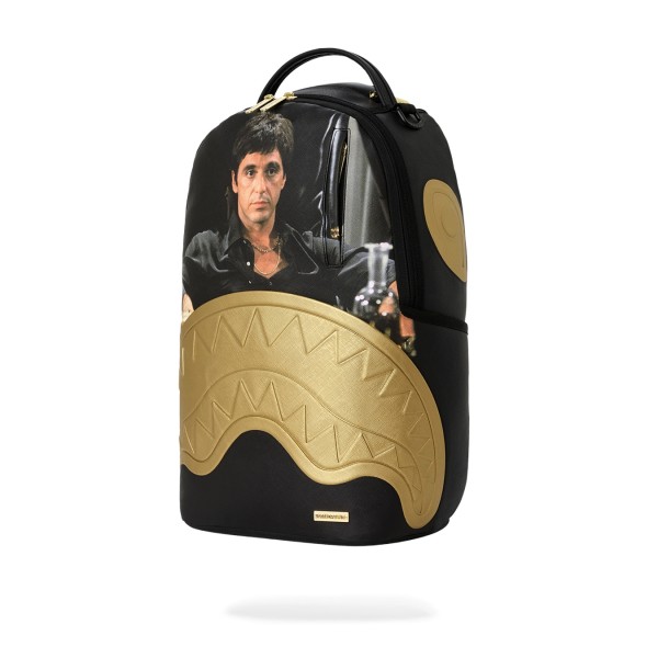 Sprayground - Zaino nero scarface gold embossed per uomo | 910b9555nsz nero